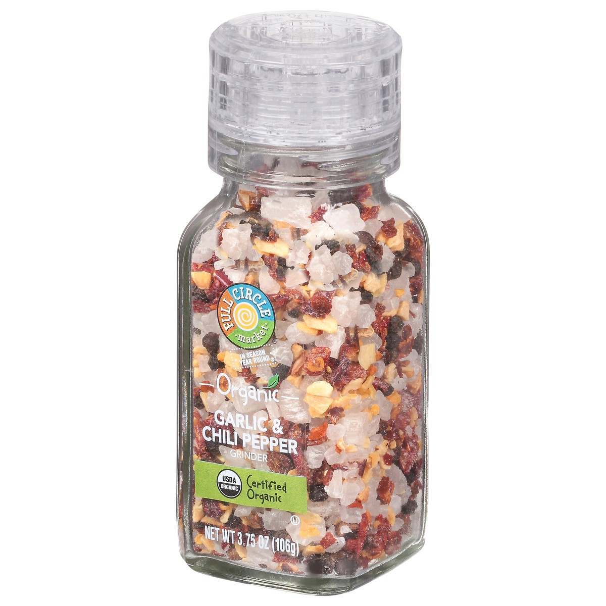 slide 4 of 14, Full Circle Market Organic Garlic & Chili Pepper Grinder 3.75 oz, 3.75 oz