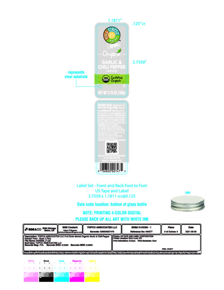 slide 6 of 14, Full Circle Market Organic Garlic & Chili Pepper Grinder 3.75 oz, 3.75 oz