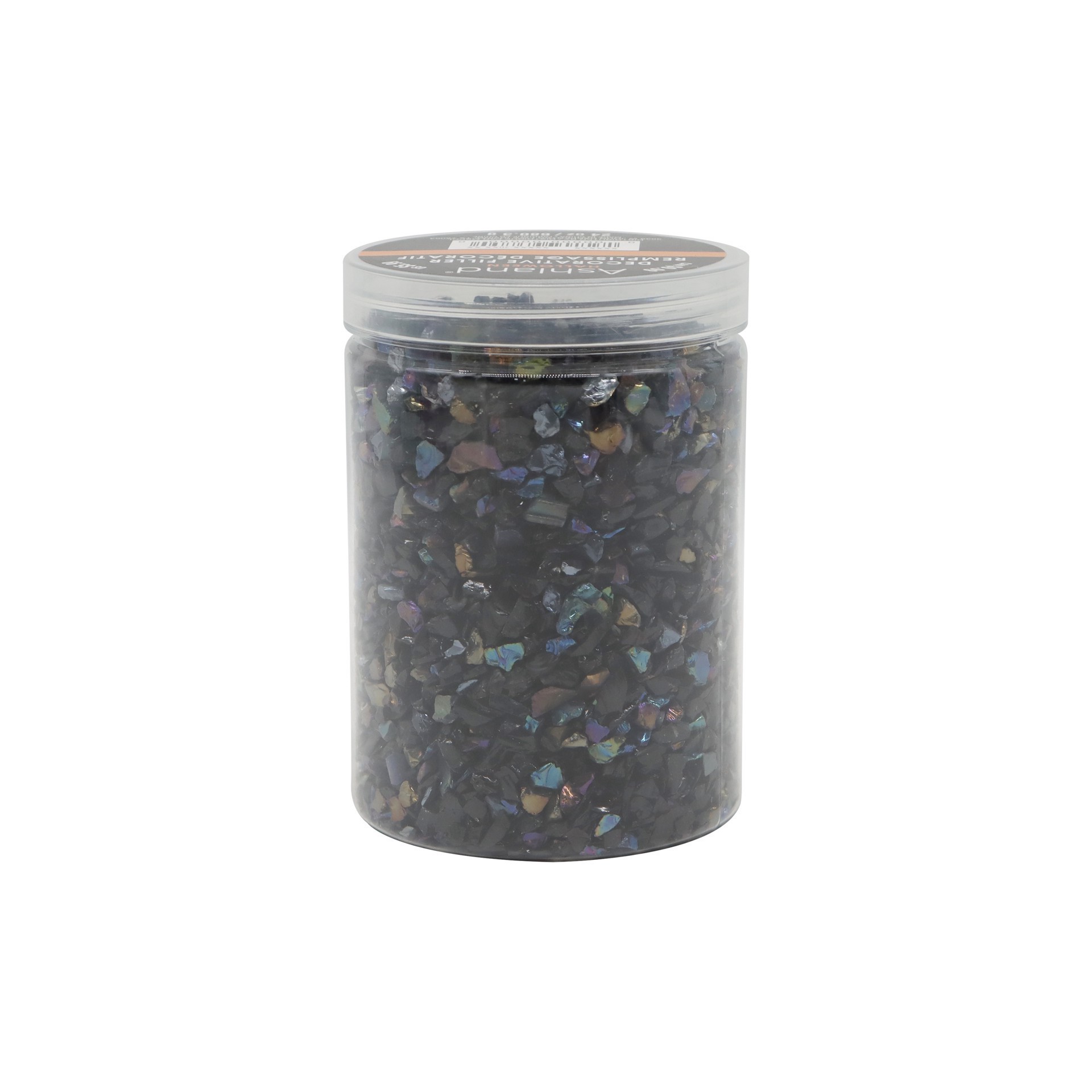 slide 3 of 4, 24oz. Black Iridescent Micro Crushed Glass Decorative Filler By Ashland, 24 oz