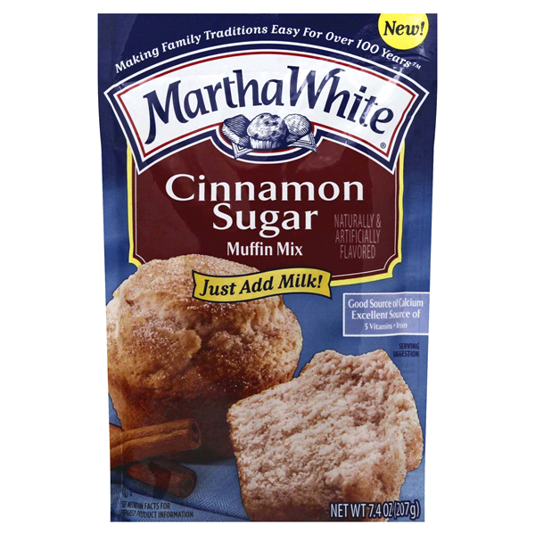 slide 1 of 1, Martha White Cinnamon Sugar Muffin Mix, 7.4 oz