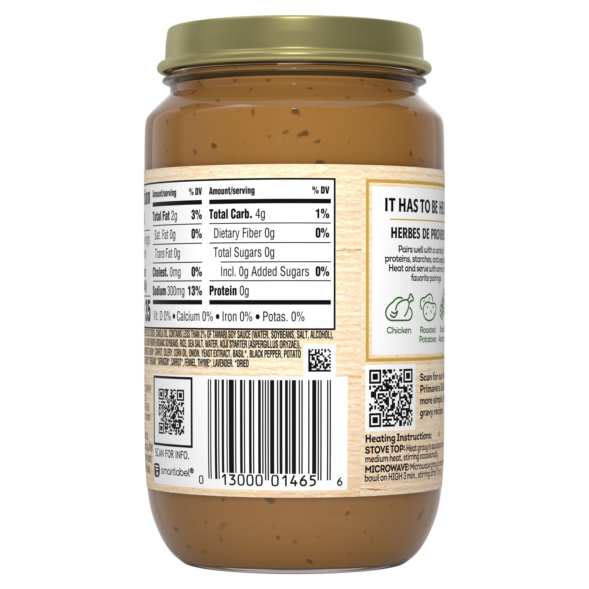 slide 3 of 5, Heinz HomeStyle Herbes de Provence Gravy, 12 oz Jar, 12 oz