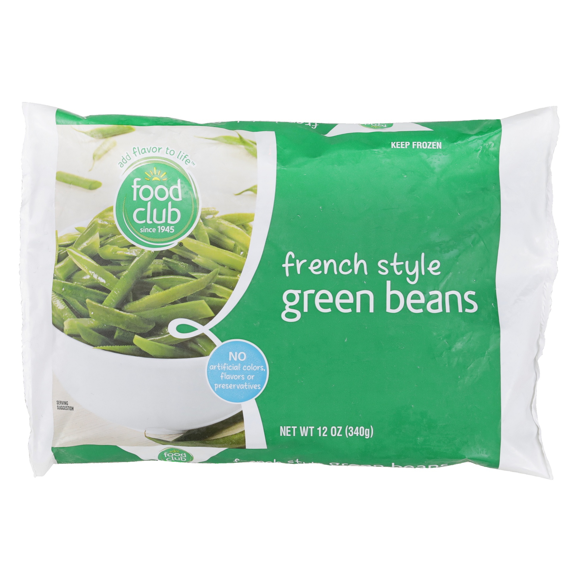 slide 1 of 6, Food Club Frozen French Style Green Beans, 12 oz