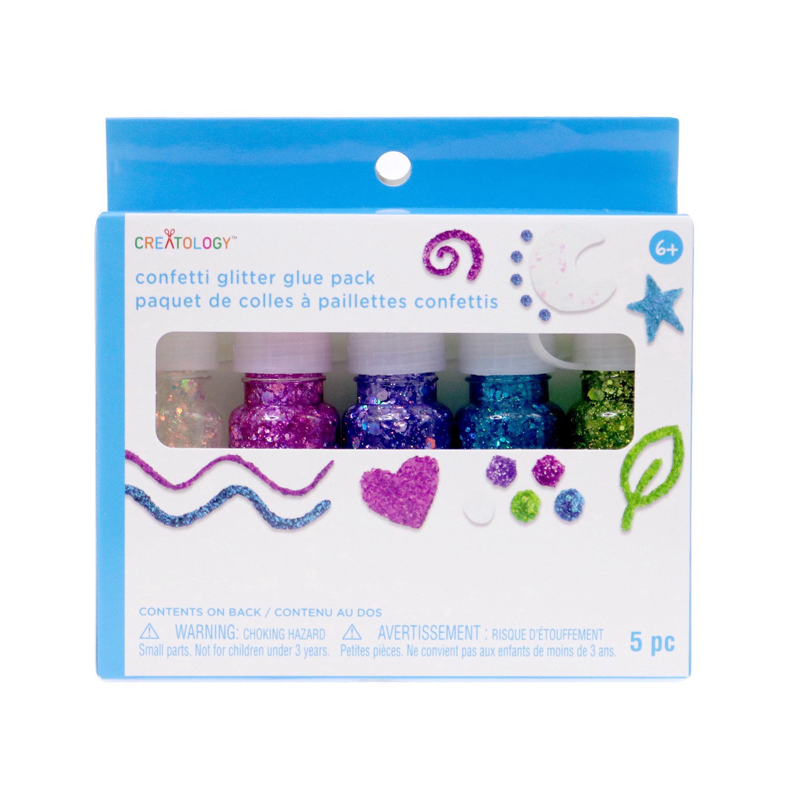 slide 3 of 3, Trendy Confetti Glitter Glue Pack By Creatology, 1 fl oz