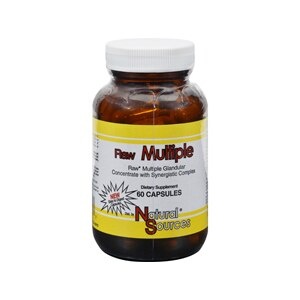 slide 1 of 1, Natural Sources Raw Multiple Capsules, 60Ct, 60 ct