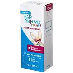 Eosera Ear Pain MD For Kids Relief Drops with 4% Lidocaine 0.17 fl oz