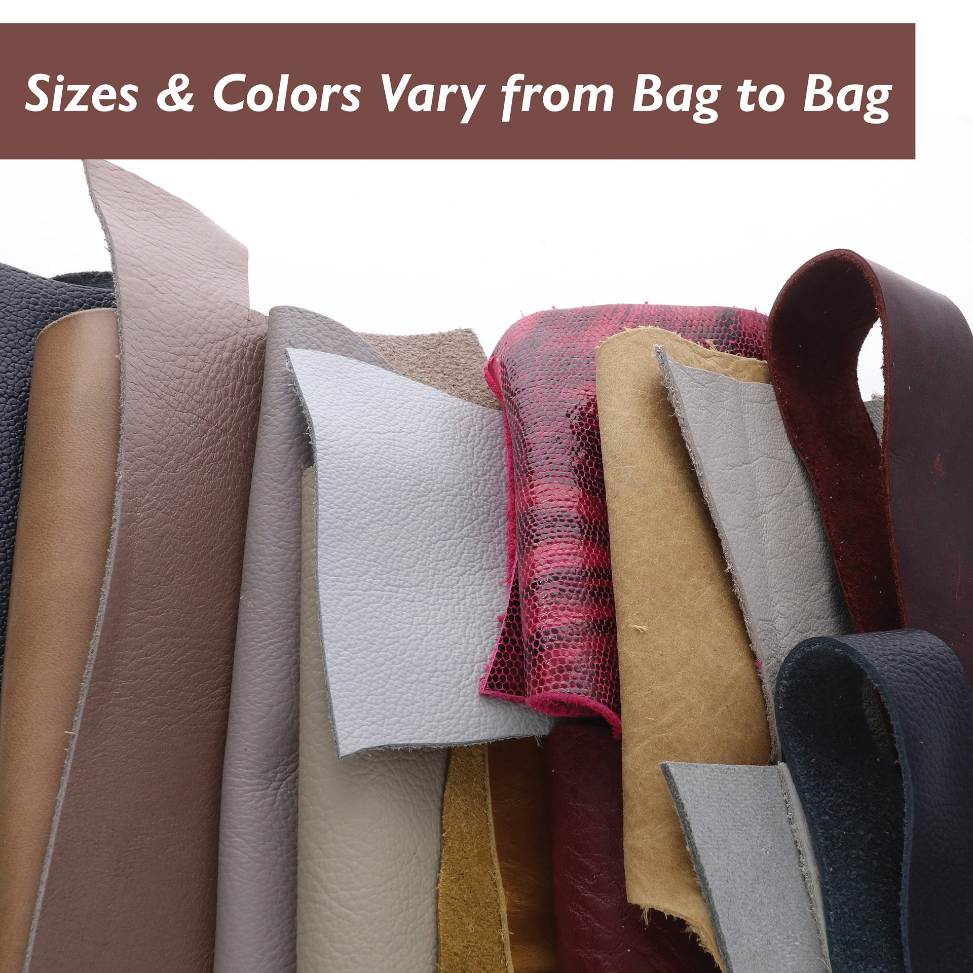 slide 5 of 7, 0.5lb. Assorted Leather Scraps By Bead Landing, 0.5 lb