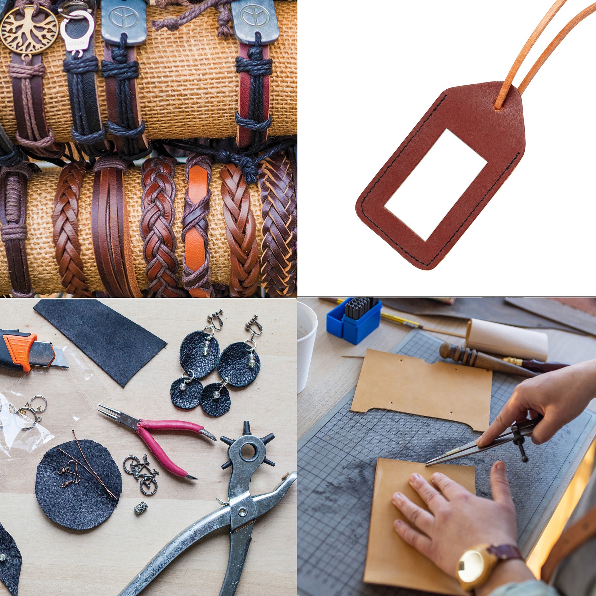 slide 6 of 7, 0.5lb. Assorted Leather Scraps By Bead Landing, 0.5 lb