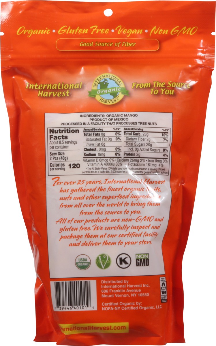 slide 5 of 9, International Harvest Organic Go Mango! Dried Mango Slices 12 oz, 12 oz