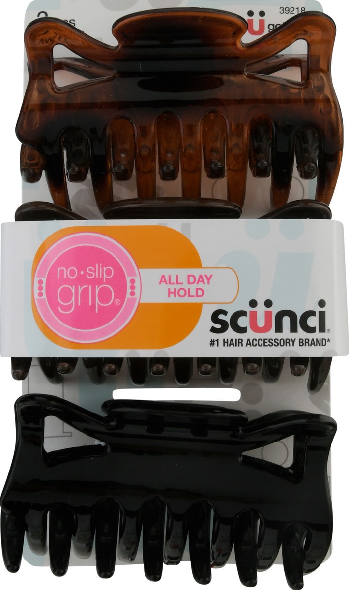 slide 4 of 12, scünci U Got This No Slip Grip Jaw Clips 3 ea, 3 ct