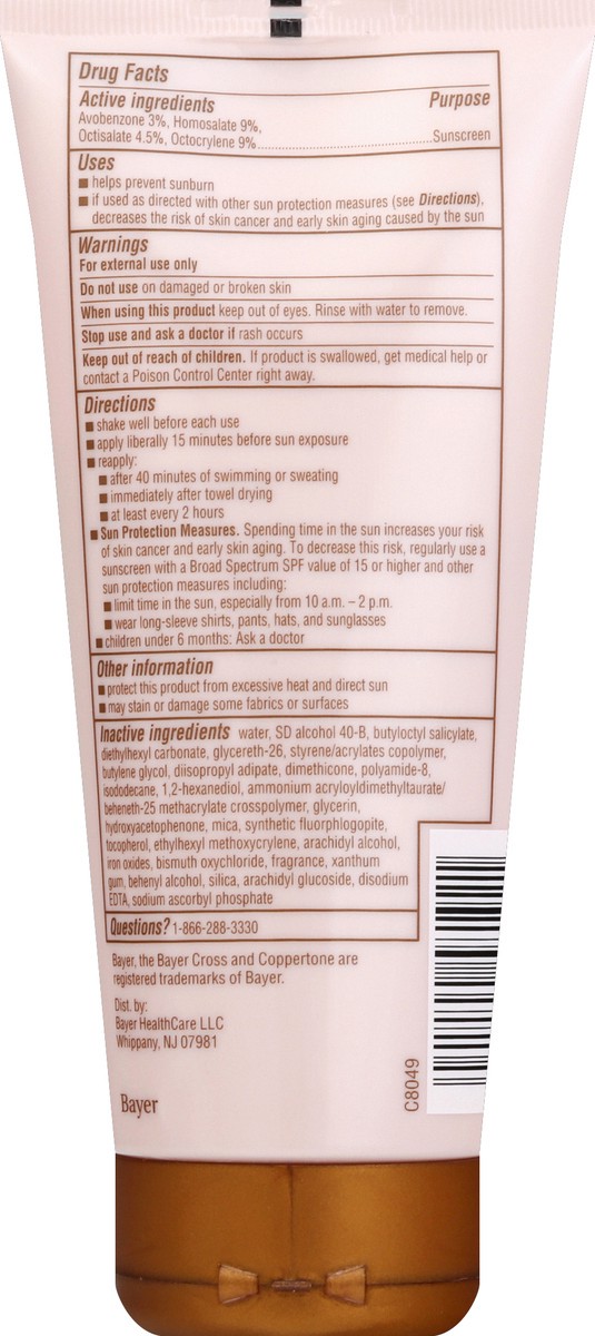 slide 6 of 7, Coppertone Nbspglow Sunscreen with Shimmer - SPF 50, 5 fl oz