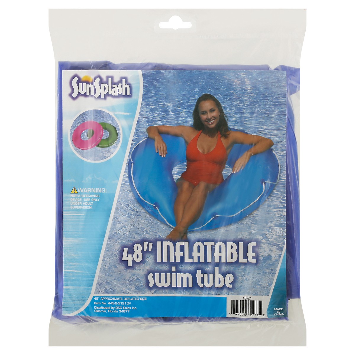 slide 2 of 12, NON BRAND Suntraders 48" Jumbo Tube With Rope, 48 in