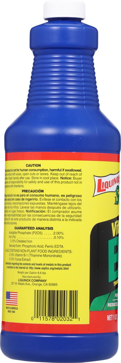 slide 5 of 12, Liquinox Vitamin B-1 Transplant Solution for Root Growth 1 qt, 1 ct