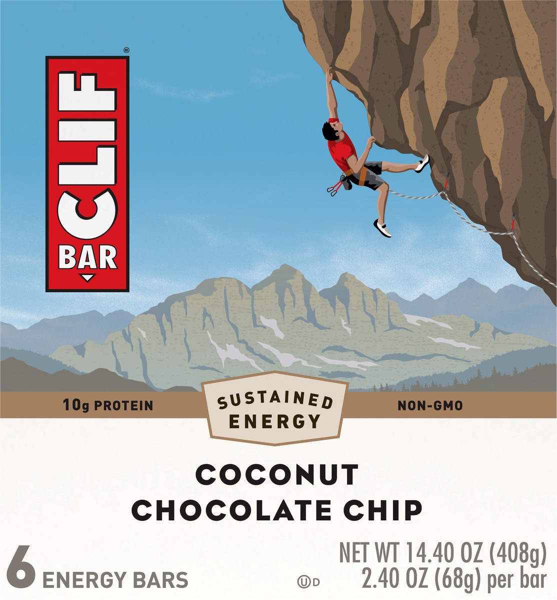 slide 6 of 9, CLIF Coconut Chocolate Chip Energy Bars 6 - 2.40 oz ea, 6 ct; 2.4 oz