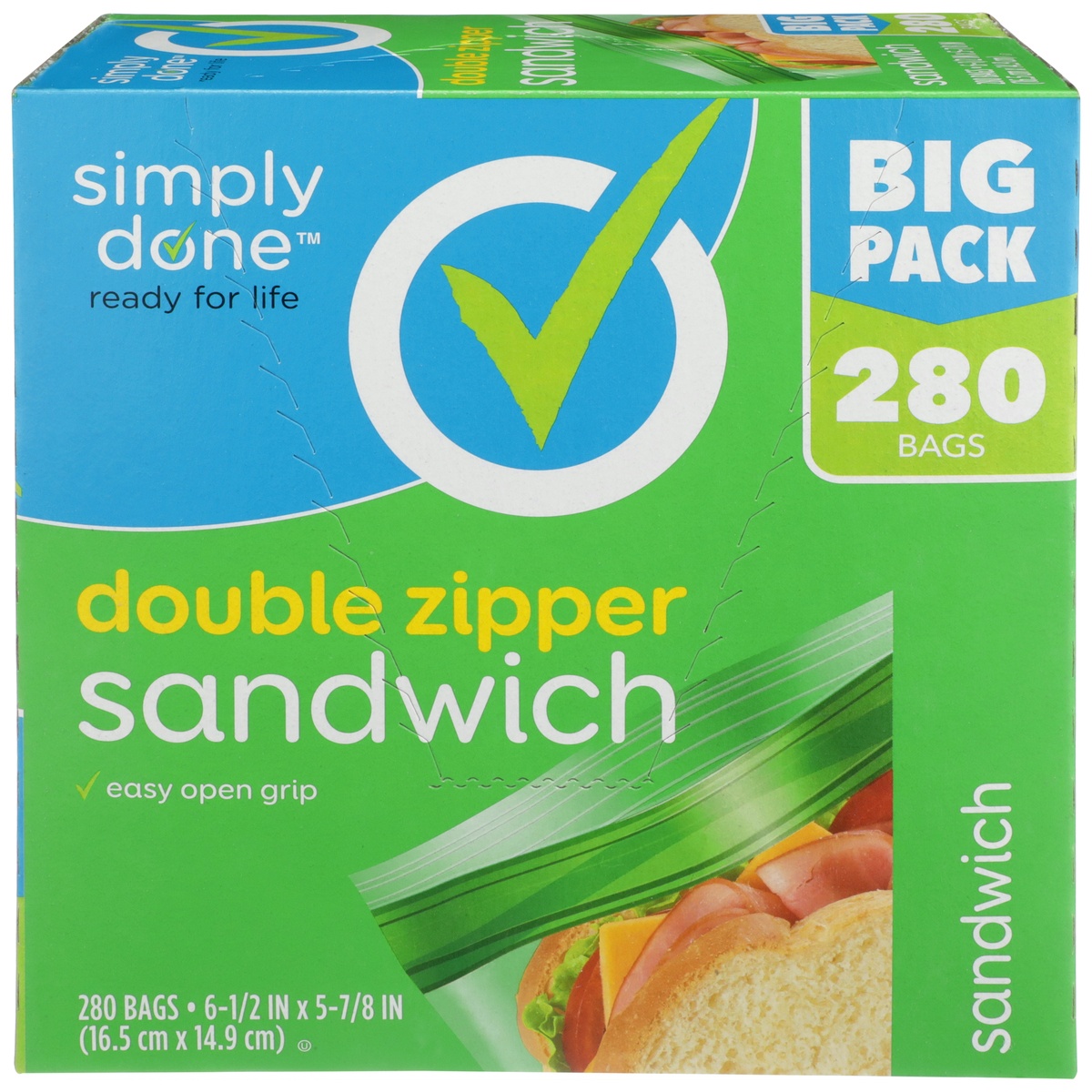 Simply Done Zipper Sandwich Bags