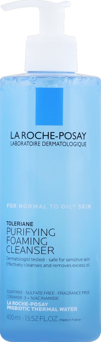 slide 1 of 8, La Roche-Posay Toleriane Purifying Facial Cleanser with Niacinamide for Oily Skin - 13.52 fl oz, 13.52 fl oz