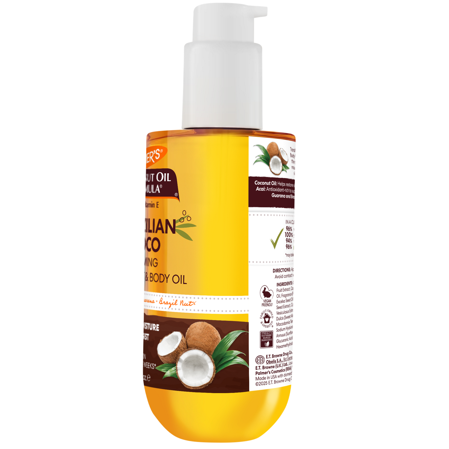 slide 2 of 3, PALMERS Brazilian Coco Firming Body Oil, 6.5 oz