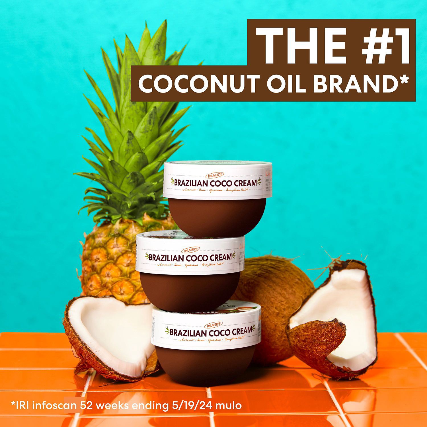 slide 6 of 10, Palmer's Coconut Oil Formula Brazilian Coco Whipped Firming Cream, 8.8 oz