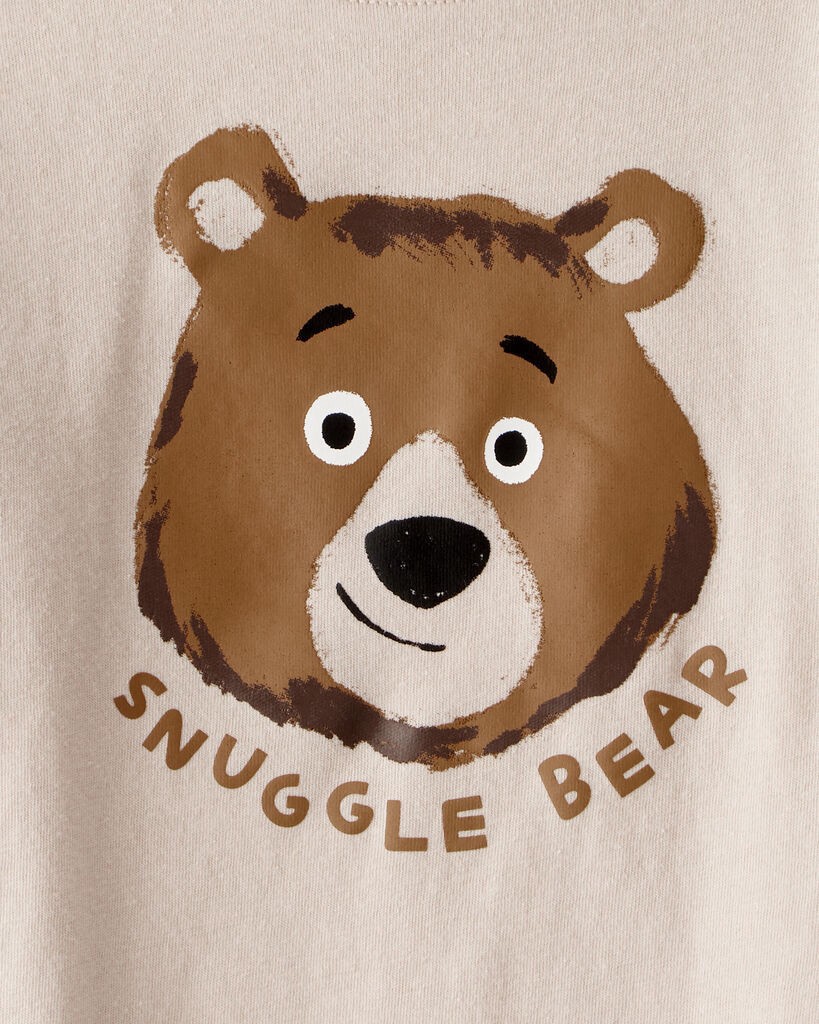 slide 2 of 2, Carter's Toddler Boy Bear Long-Sleeve Graphic Tee - Beige Beige 2T, 1 ct