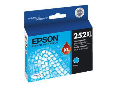 slide 3 of 3, Epson Durabrite Ultra T252Xl220-S High-Yield Cyan Ink Cartridge, 1 ct