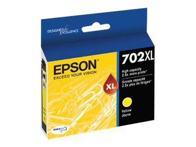 slide 2 of 4, Epson Durabrite Ultra T702Xl420-S High-Yield Yellow Ink Cartridge, 1 ct