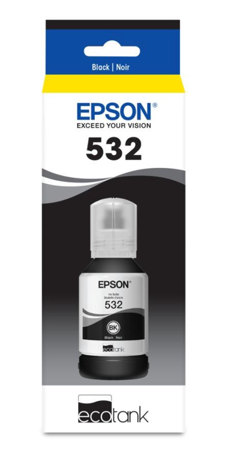 slide 2 of 2, Epson Ecotank 532 - Ultra High Capacity - Black - Original - Ink Refill - For Ecotank Et-M1170, Et-M2170, Et-M3170, 1 ct