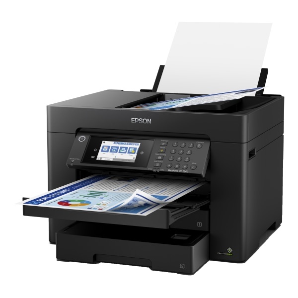 slide 3 of 5, Epson Workforce Pro Wf-7840 Wireless Inkjet All-In-One Color Printer, C11Ch67201, 1 ct