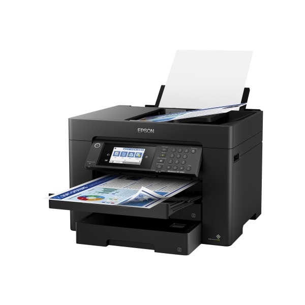 slide 5 of 5, Epson Workforce Pro Wf-7840 Wireless Inkjet All-In-One Color Printer, C11Ch67201, 1 ct