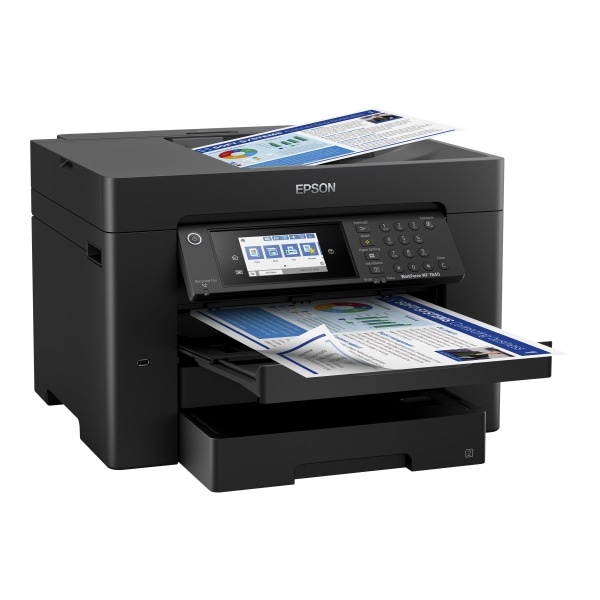 slide 2 of 5, Epson Workforce Pro Wf-7840 Wireless Inkjet All-In-One Color Printer, C11Ch67201, 1 ct