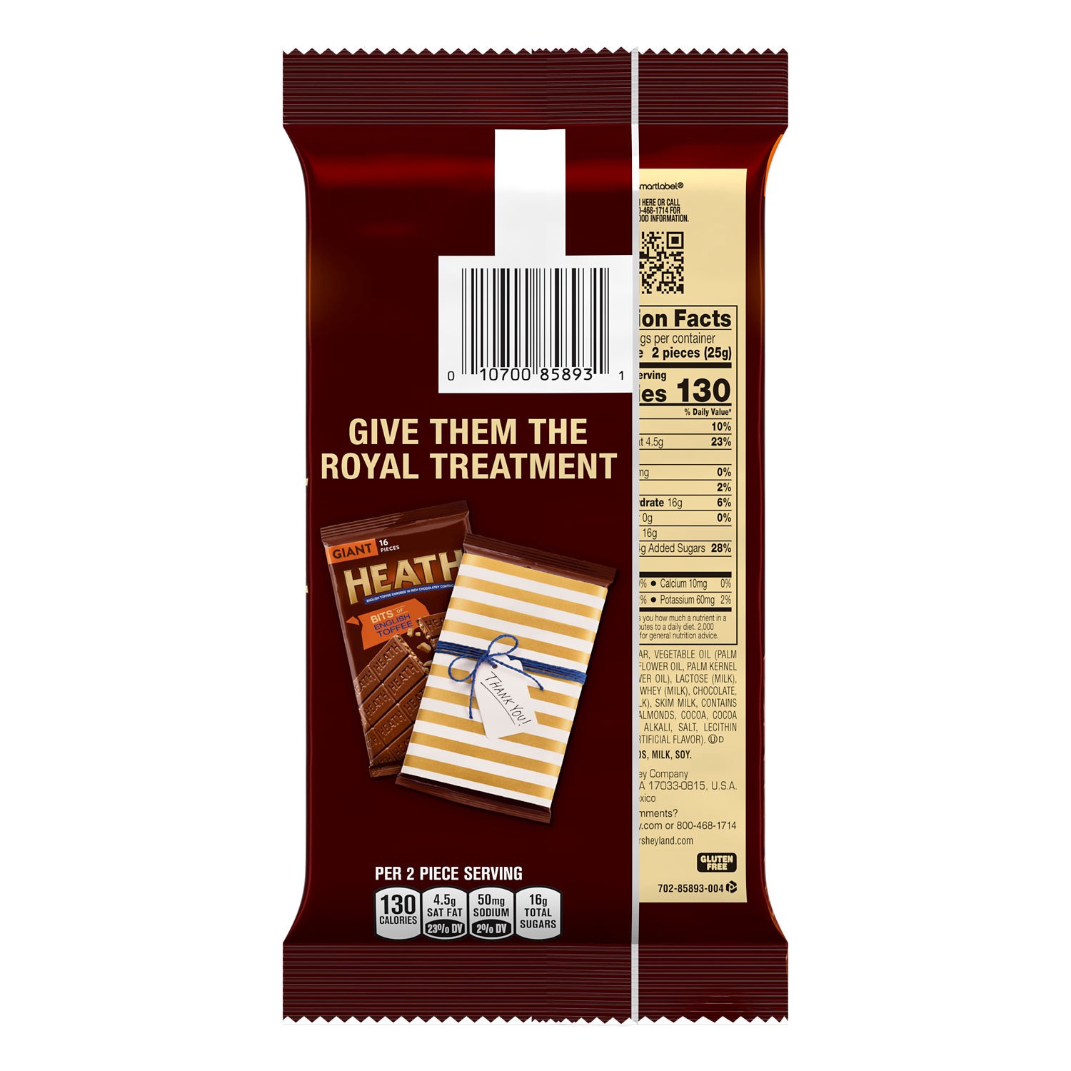 slide 3 of 9, Health Giant English Toffee 16 Each, 16 ct