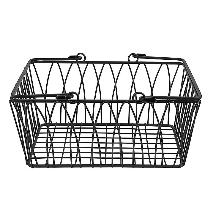 slide 2 of 3, Spectrum Twist Medium Storage Basket - Black, 1 ct