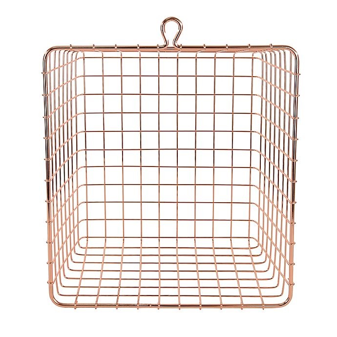 slide 3 of 4, Spectrum Medium Storage Basket - Copper, 1 ct