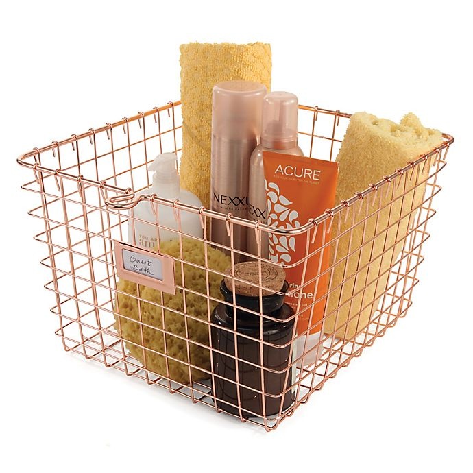 slide 4 of 4, Spectrum Medium Storage Basket - Copper, 1 ct