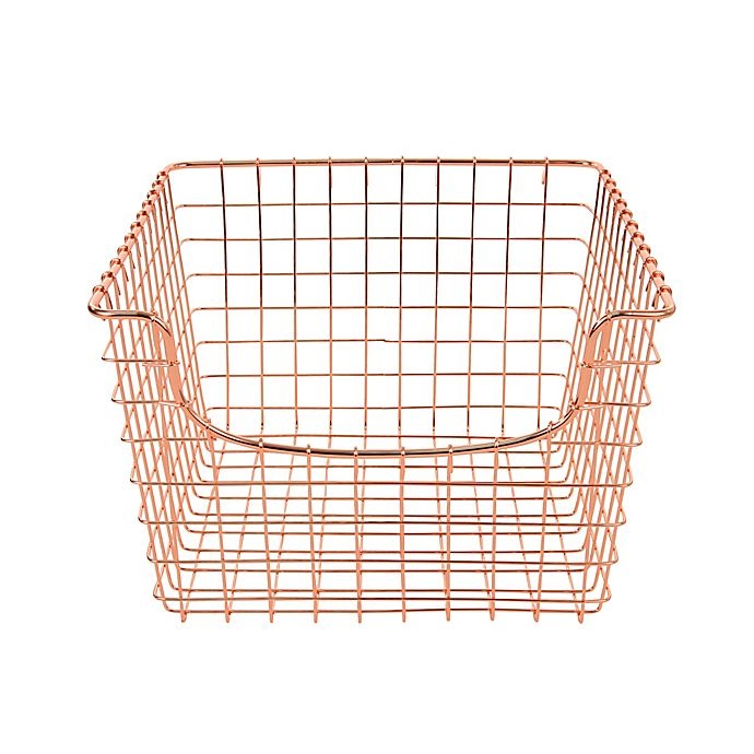 slide 2 of 3, Spectrum Medium Metal Scoop Basket - Copper, 1 ct