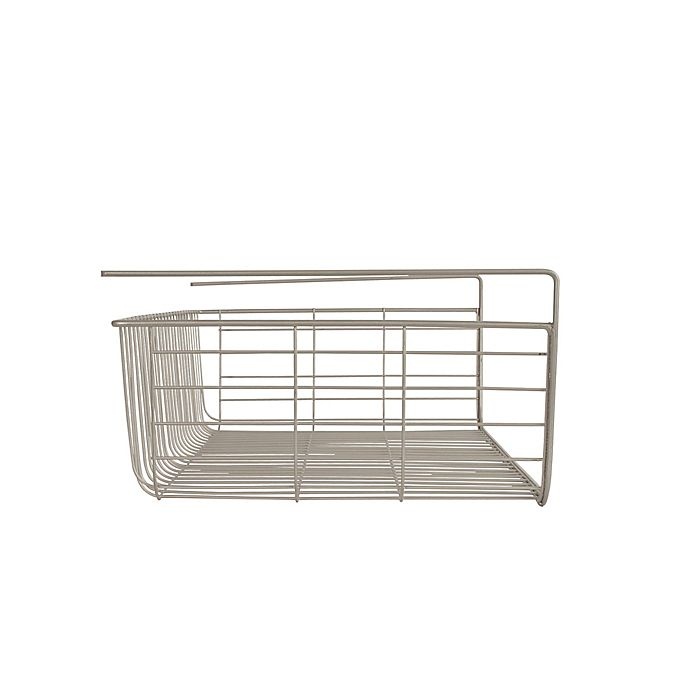 slide 2 of 3, Spectrum Steel Ashley Large Over-the-Shelf Basket - Satin Nickel, 1 ct