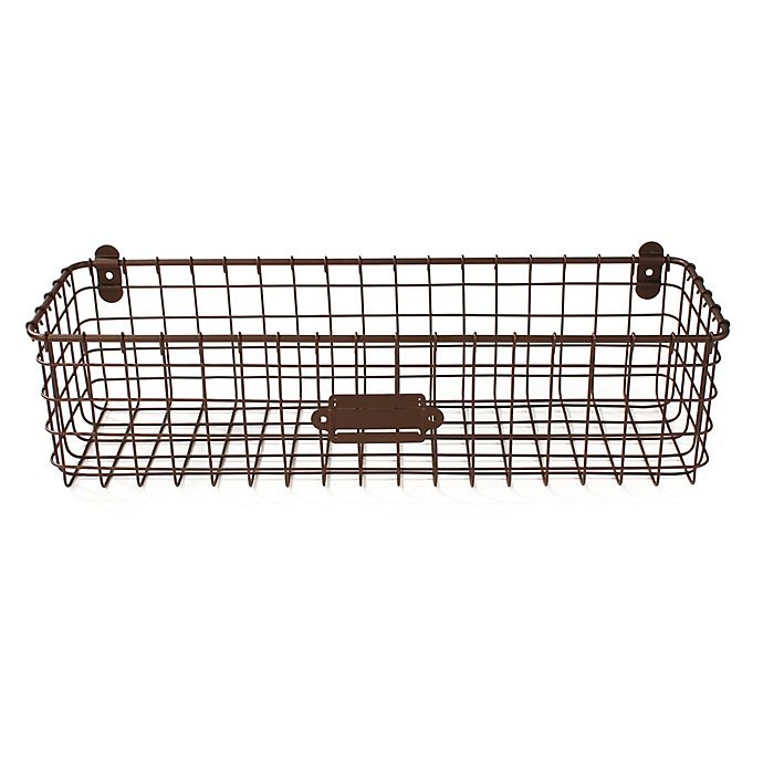 slide 6 of 8, Spectrum Vintage Small Wall Mount Basket - Bronze, 1 ct