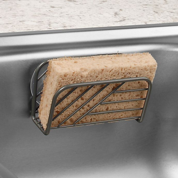 slide 2 of 2, Spectrum Wright Suction Sink Sponge Holder - Grey, 1 ct