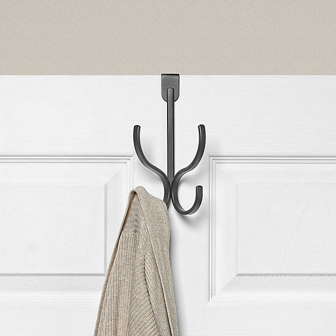 slide 2 of 2, Spectrum Richmond Over-the-Door Double Hook - Grey, 1 ct