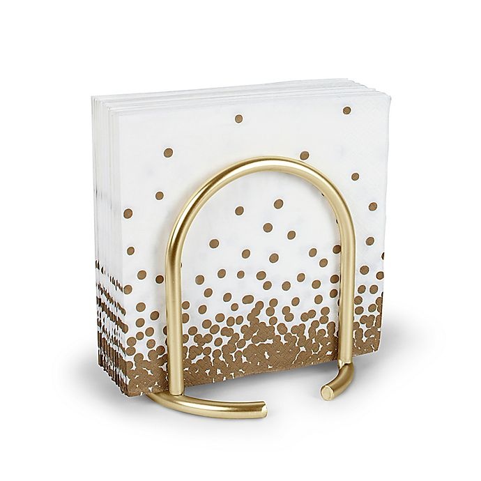 slide 2 of 2, Spectrum Euro Napkin Holder - Gold, 1 ct