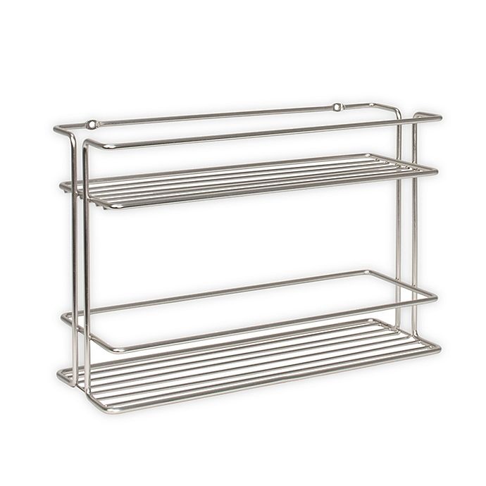 slide 1 of 11, Spectrum Stainless Steel Wall-Mount Spice Rack - Satin Nickel, 1 ct