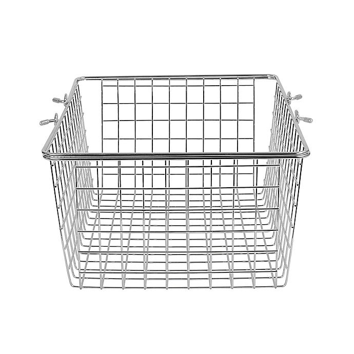 slide 2 of 3, Spectrum Large Wire Basket - Chrome, 1 ct