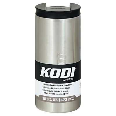 slide 1 of 1, Kodi Spill Proof Travel Mug Stainless Steel, 16 oz