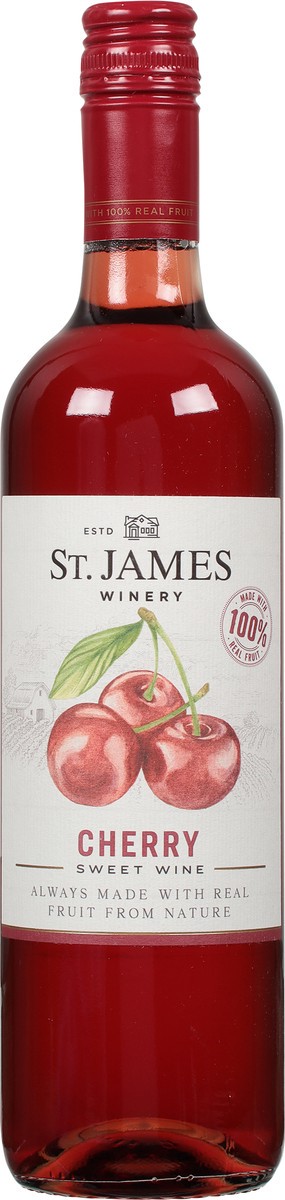 slide 9 of 9, St. James Winery Winery Cherry Wine, 750 ml