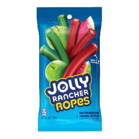 slide 1 of 1, Jolly Rancher Ropes Green Apple & Watermelon, 6 oz