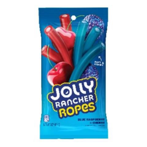 slide 1 of 1, Jolly Rancher Ropes Blue Raspberry & Cherry, 6 oz