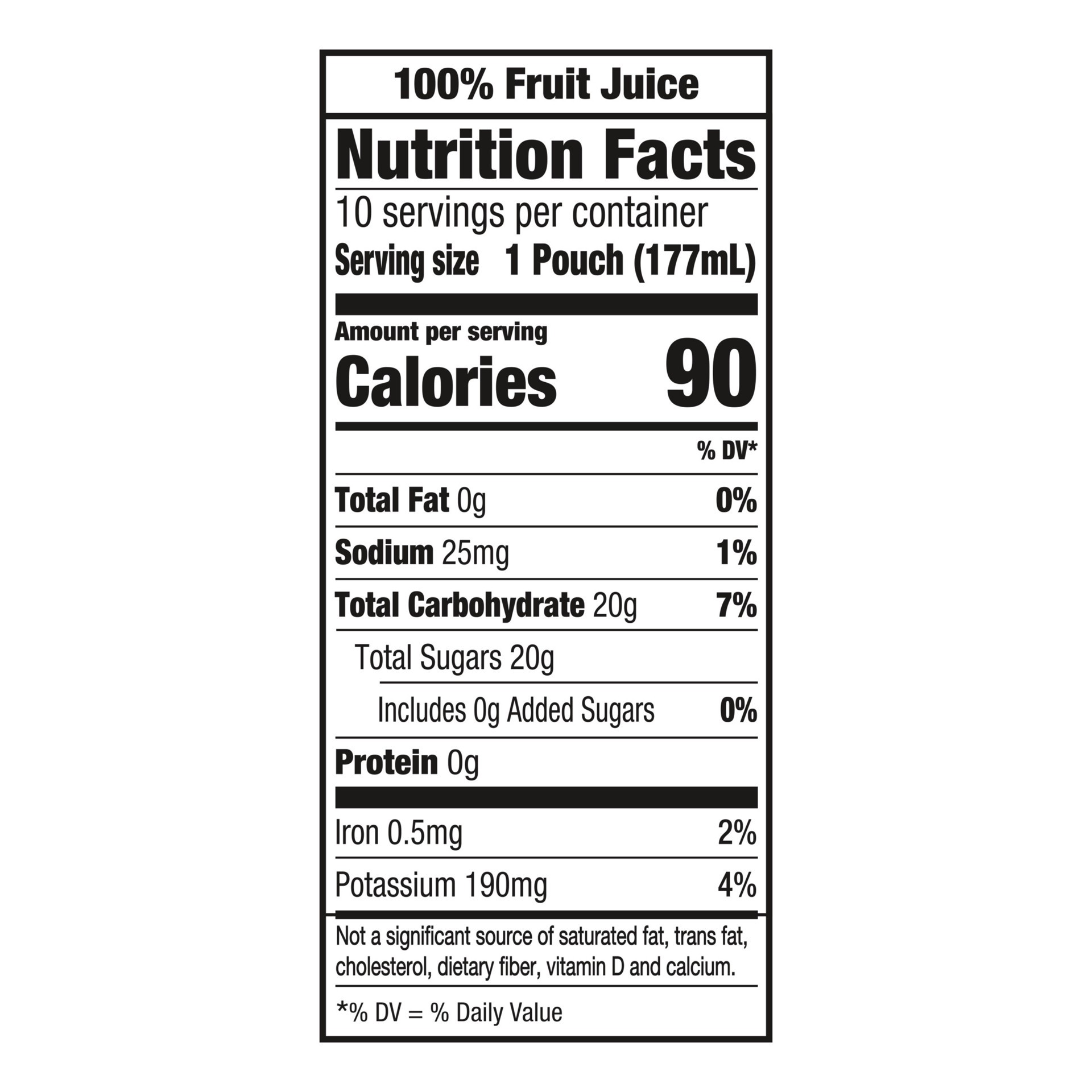 slide 5 of 5, Capri Sun 100% Juice Fruit Punch Flavored All-Natural Juice Blend from Concentrate with added ingredients and other natural flavors, 10 ct Box, 6 fl oz Pouches, 10 ct; 6 fl oz