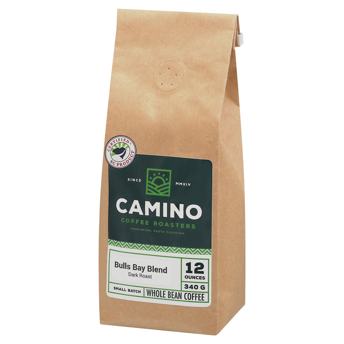 slide 3 of 9, Camino Dark Roast Bulls Bay Blend Whole Bean Coffee 12 oz Bag, 12 oz