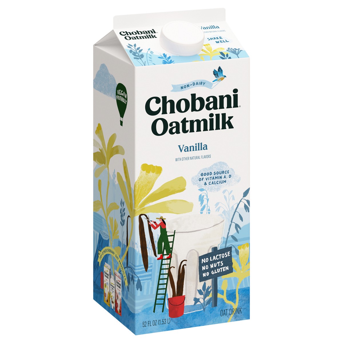 slide 2 of 9, Chobani Vanilla Oatmilk, 52 fl oz