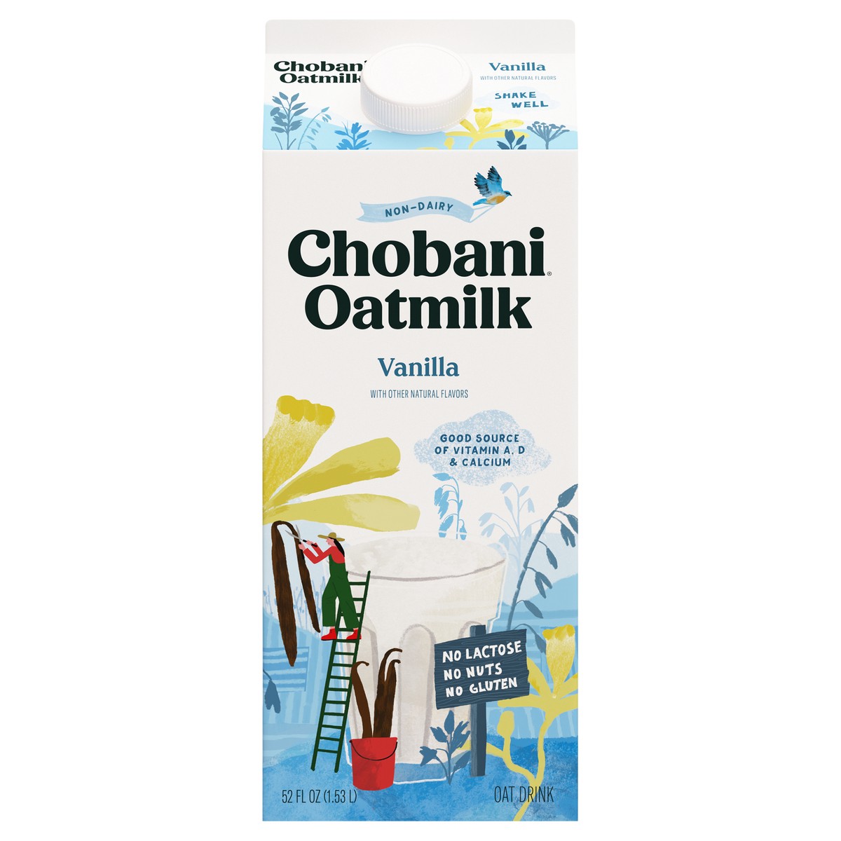 slide 1 of 9, Chobani Vanilla Oatmilk, 52 fl oz