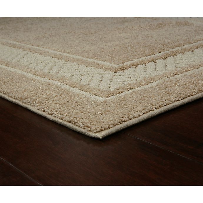 slide 4 of 10, Maples Walker Border Tufted Runner - Beige, 2 ft x 5 ft