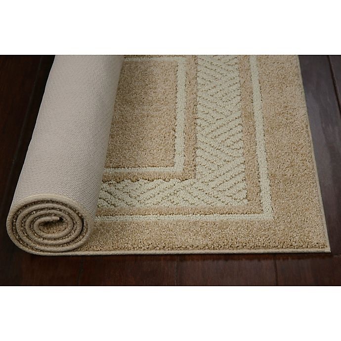 slide 6 of 10, Maples Walker Border Tufted Runner - Beige, 2 ft x 5 ft